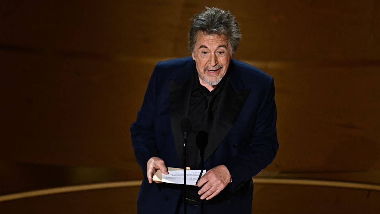 2024 Academy Awards Al Pacino says abrupt best picture speech was