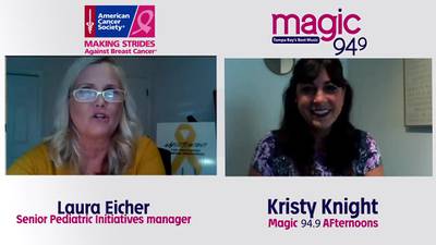 Kristy Knight chats with Laura Eicher about this year's virtual Making Strides Against Breast Cancer