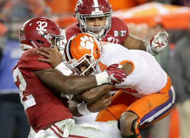 2017 CFP National Championship Clemson Tigers Alabama Crimson Tide