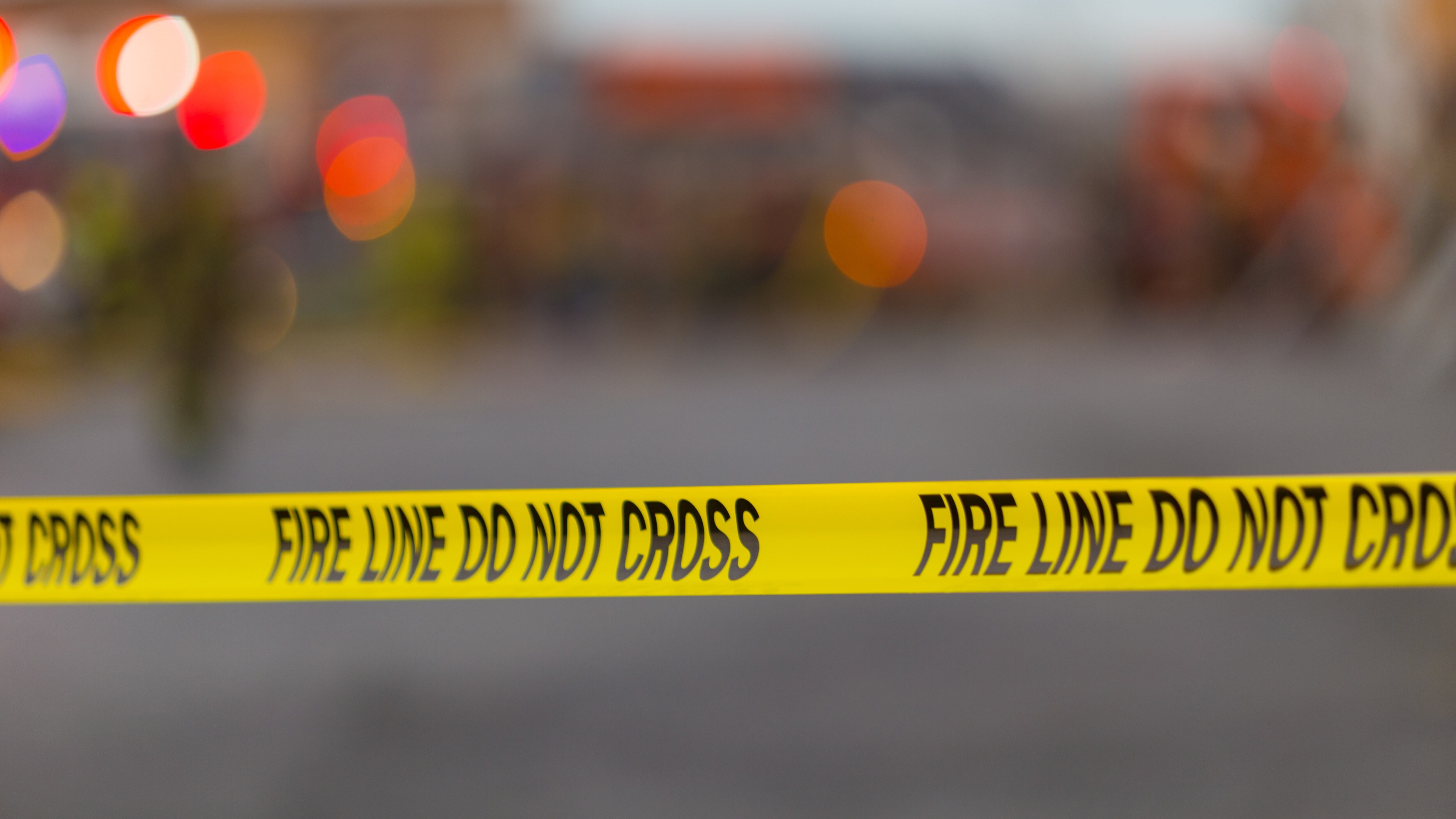 Fire Line Do Not Cross Yellow Tape